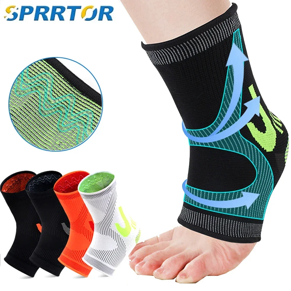 Ankle Brace Sock - 1 Pezzo di Fascia Compressiva per